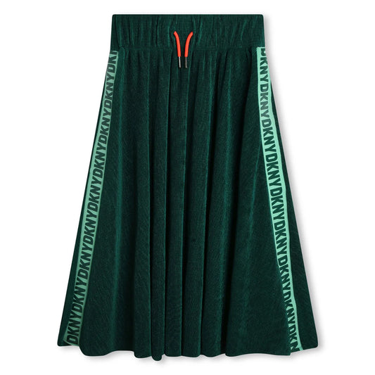 Adventurine Logo Trim Midi Skirt