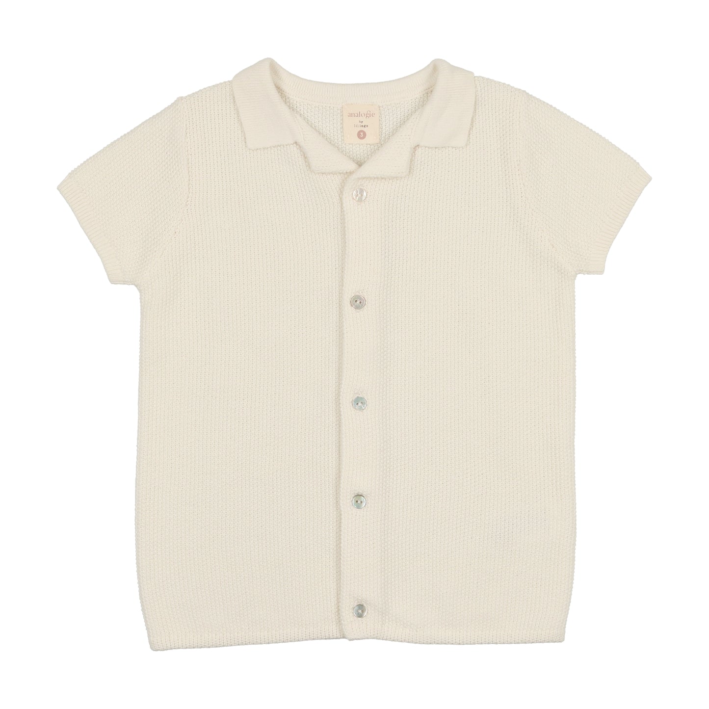 Cream Knit Grandpa Shirt